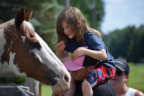 Horseback trail ride at Upper Room Farms